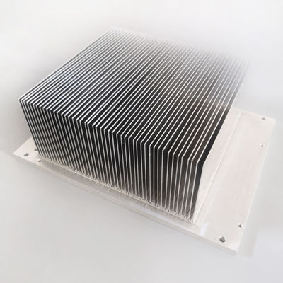 Dissipador de calor prático de prata do retificador, aletas de alumínio inoxidáveis do dissipador de calor