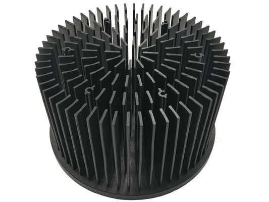 Dissipador de calor de forjadura frio inoxidável, dissipador de calor anodizado preto estável